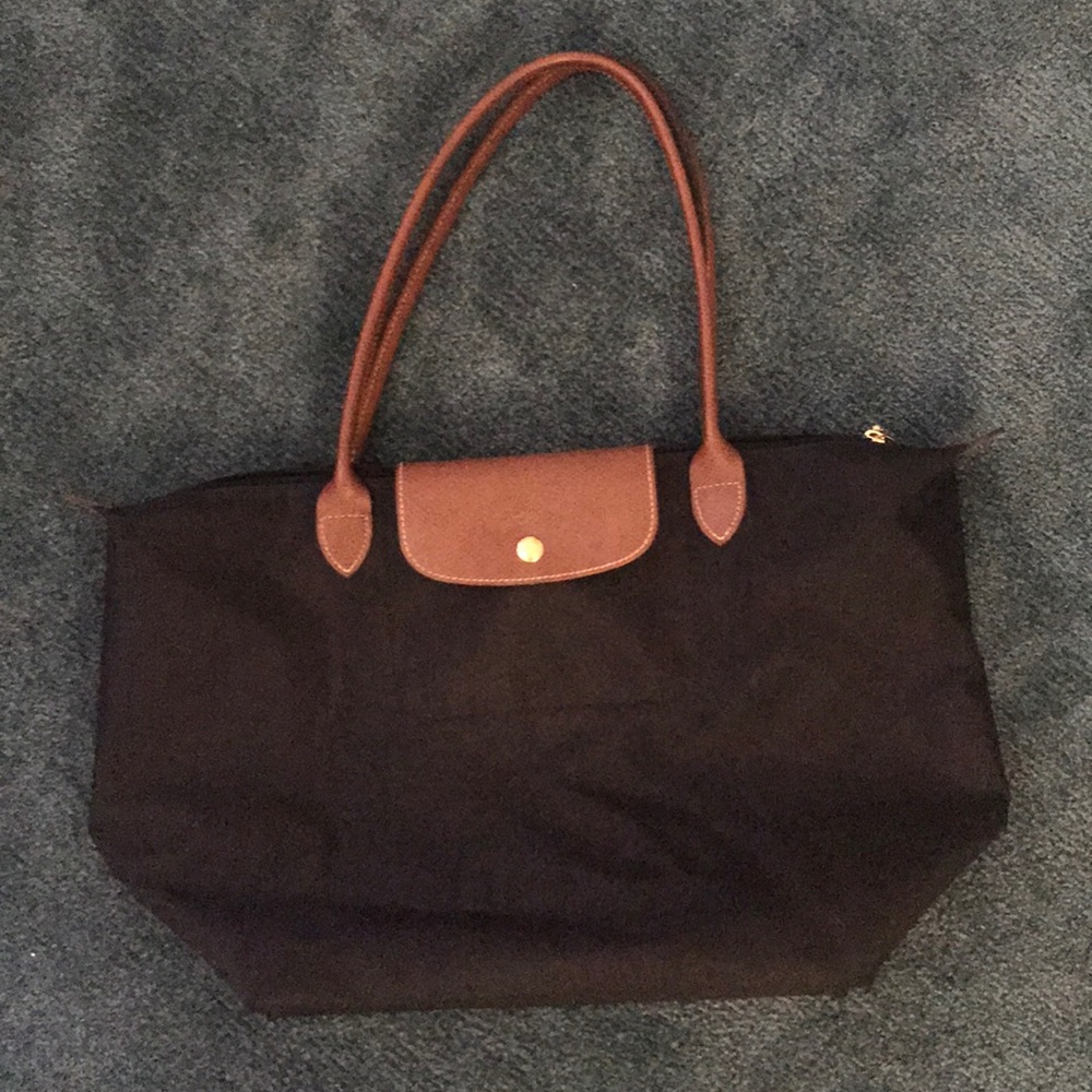 Black Longchamp Large Tote